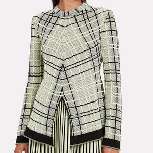 STUNNER❤️ Proenza Schouler Drapey Plaid Knit Top S